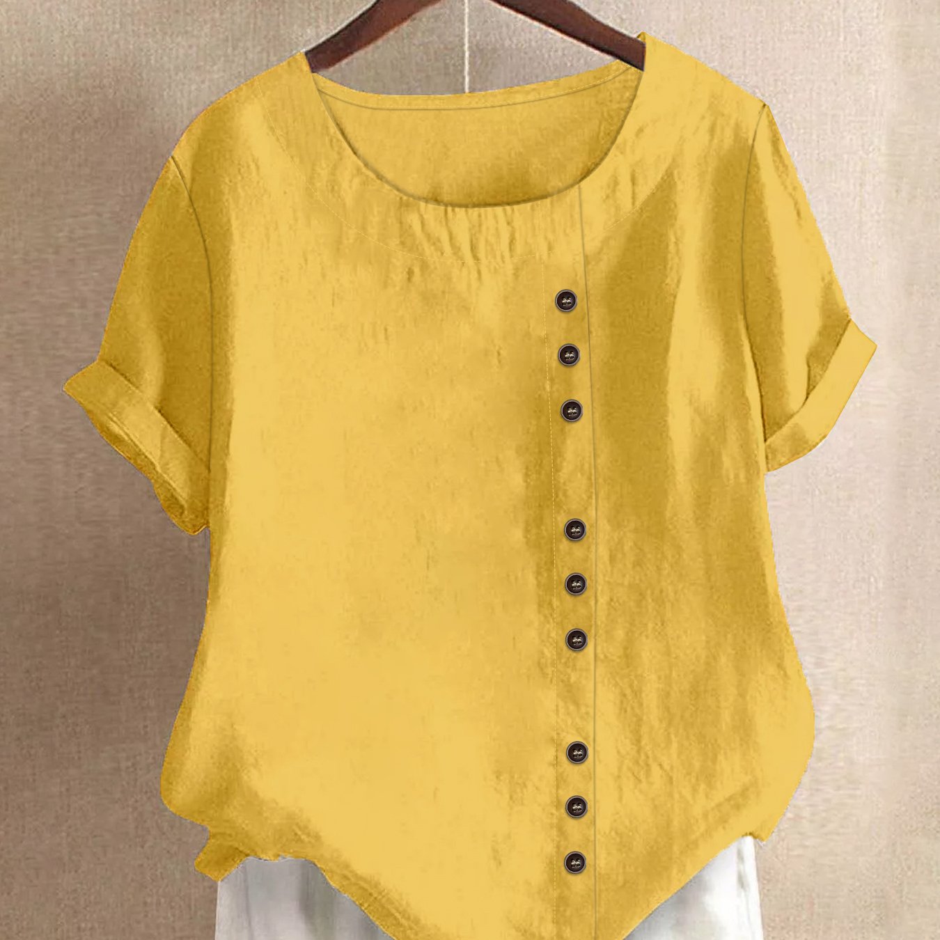 Claire | Blouse décontractée à boutons