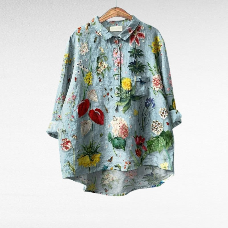 Senna | Bluse mit Künstlerprint