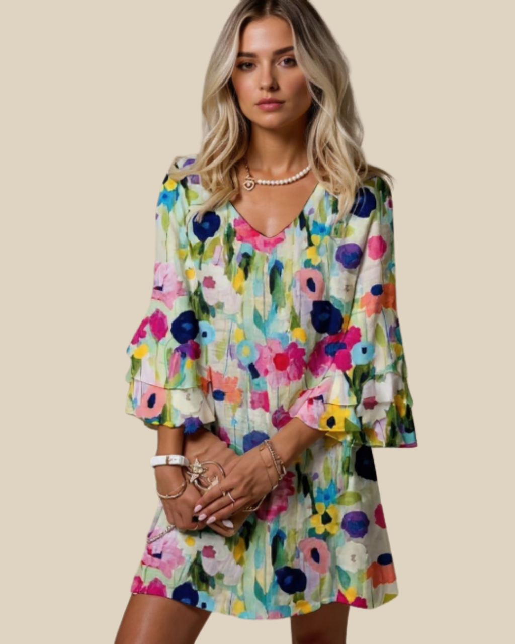 Mia | Geblümtes Minikleid