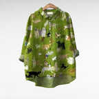 Kenna | Bluse mit Künstlerprint