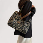 Lévrier – Leopard Canvas Einkaufstasche