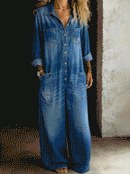 LENA | Casual Jeans-Salopette