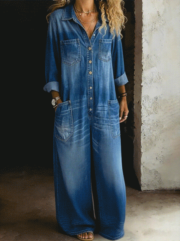 LENA | Casual Jeans-Salopette
