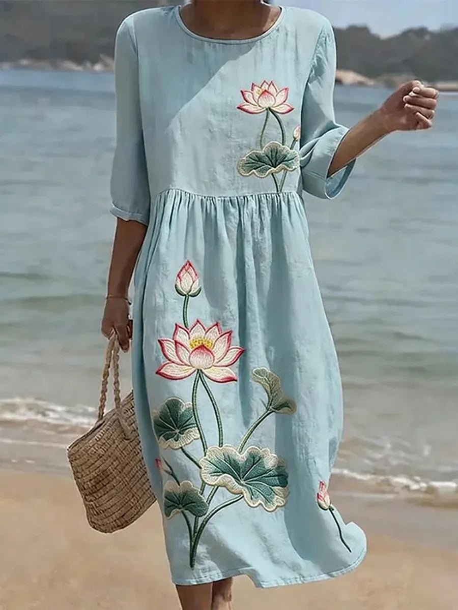 Marlene | Florales Maxikleid