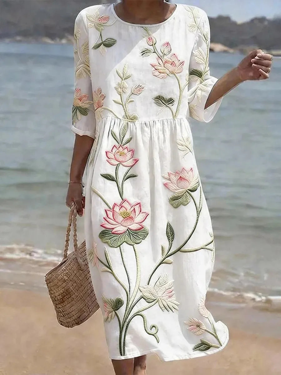 Wendy | Florales Maxikleid