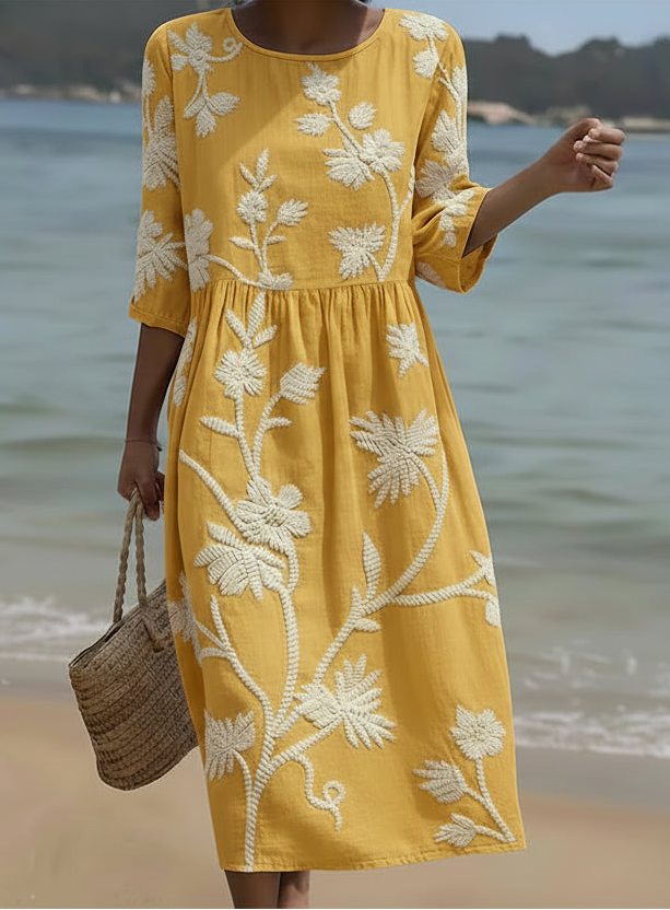 Juna | Florales Maxikleid