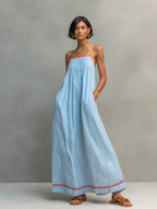 Miley | Luftiges gestreiftes Maxikleid