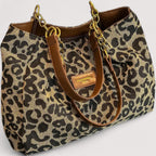 Lévrier – Leopard Canvas Einkaufstasche
