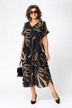 Esther | Chiffon-Midikleid
