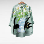 Esma | Bluse mit Künstlerprint