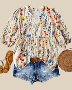 Belle | Wildblumenbluse