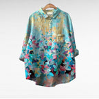 Jessa | Bluse mit Künstlerprint
