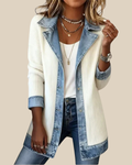 Bobbi | Lässige Patchwork Denimjacke
