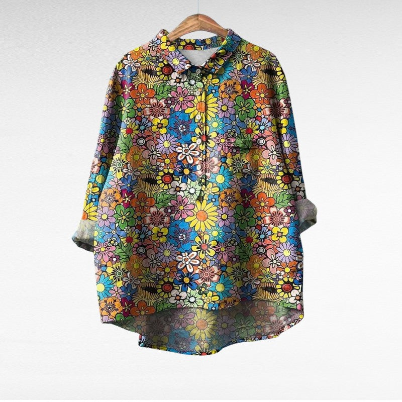 Imogen | Bluse mit Künstlerprint