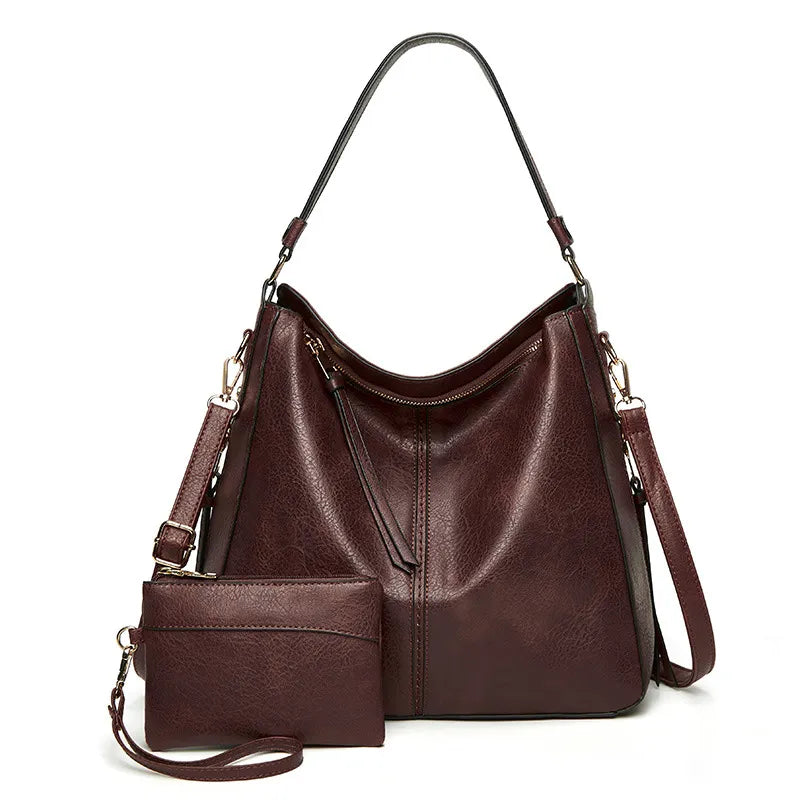 Étoile de Ville – Klassische Vintage-Lederhandtasche