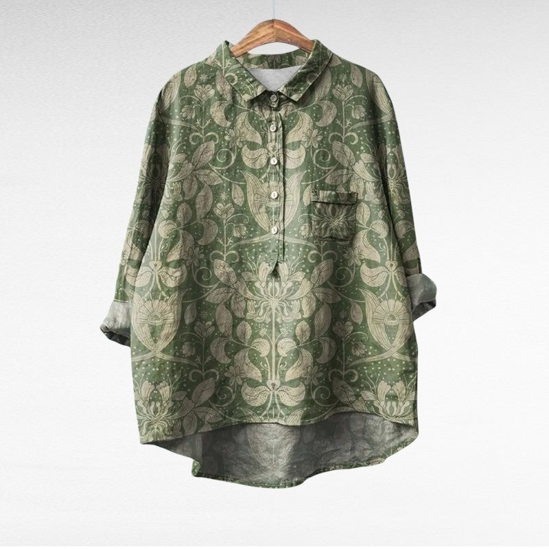 Imogen | Bluse mit Künstlerprint
