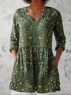 Skye | Lange Bluse mit ausdrucksstarkem Muster