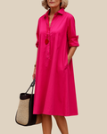 Rosa | Elegantes Hemdblusenkleid