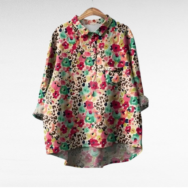 Imogen | Bluse mit Künstlerprint