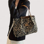 Lévrier – Leopard Canvas Einkaufstasche