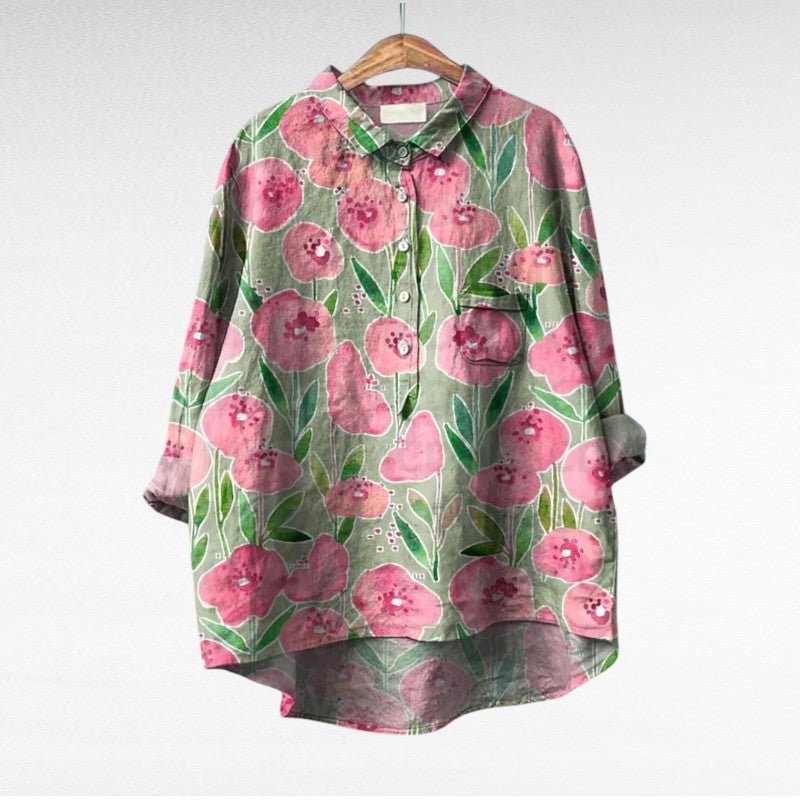 Azra | Bluse mit Künstlerprint