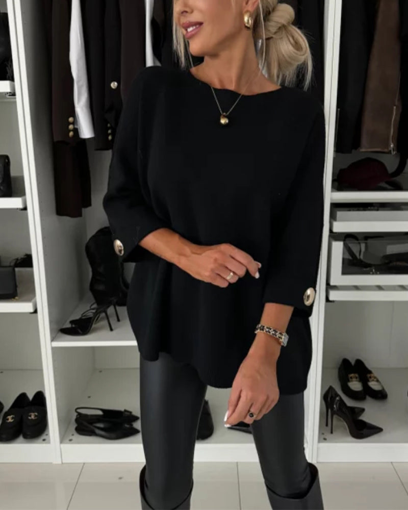 Evelyne - Haut Élégant en Tricot pour Femmes