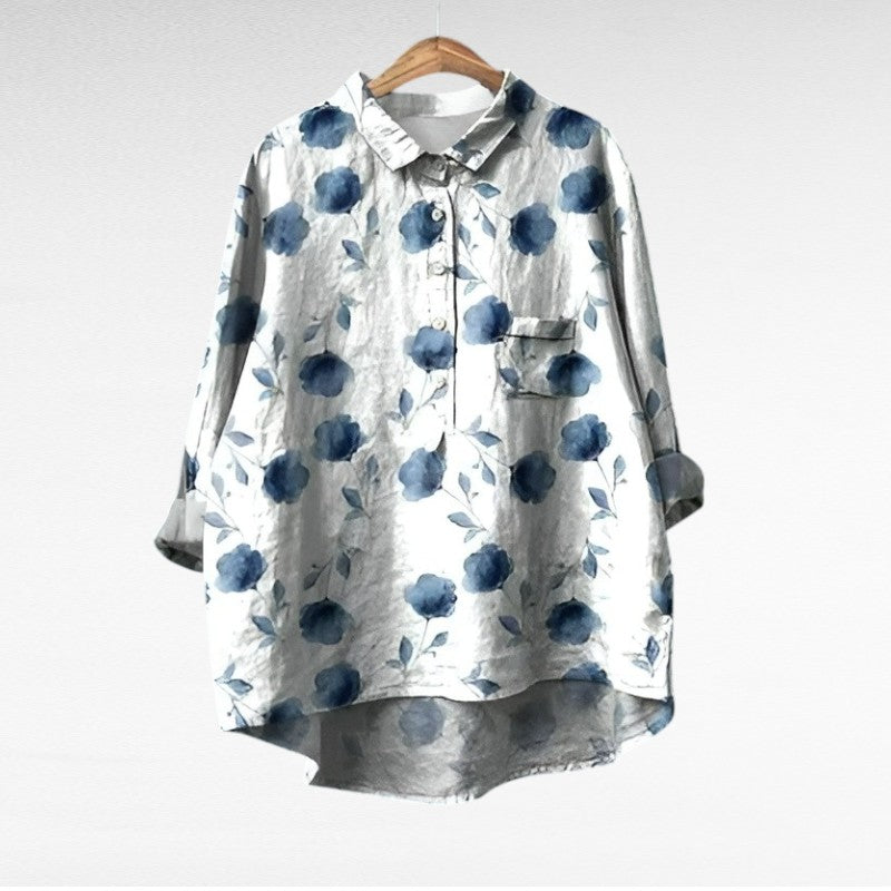 Kelsey | Bluse mit Künstlerprint