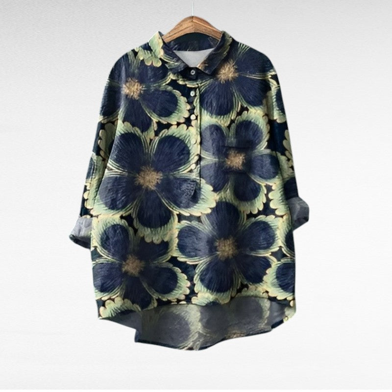 Kelsey | Bluse mit Künstlerprint