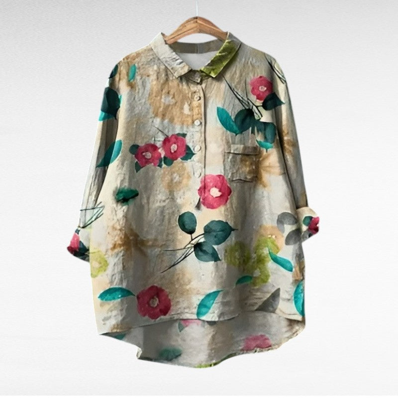 Kelsey | Bluse mit Künstlerprint