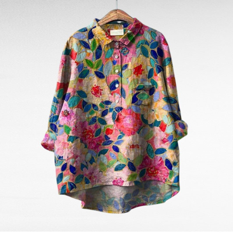 Veda | Bluse mit Künstlerprint
