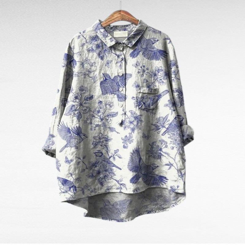 Veda | Bluse mit Künstlerprint