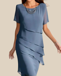 Cleo | Lagen-Midikleid
