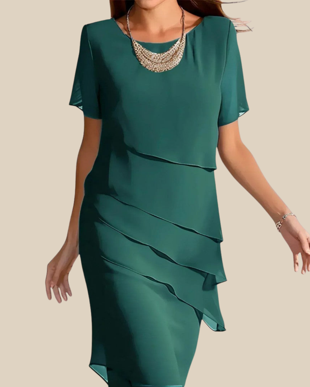 Cleo | Lagen-Midikleid