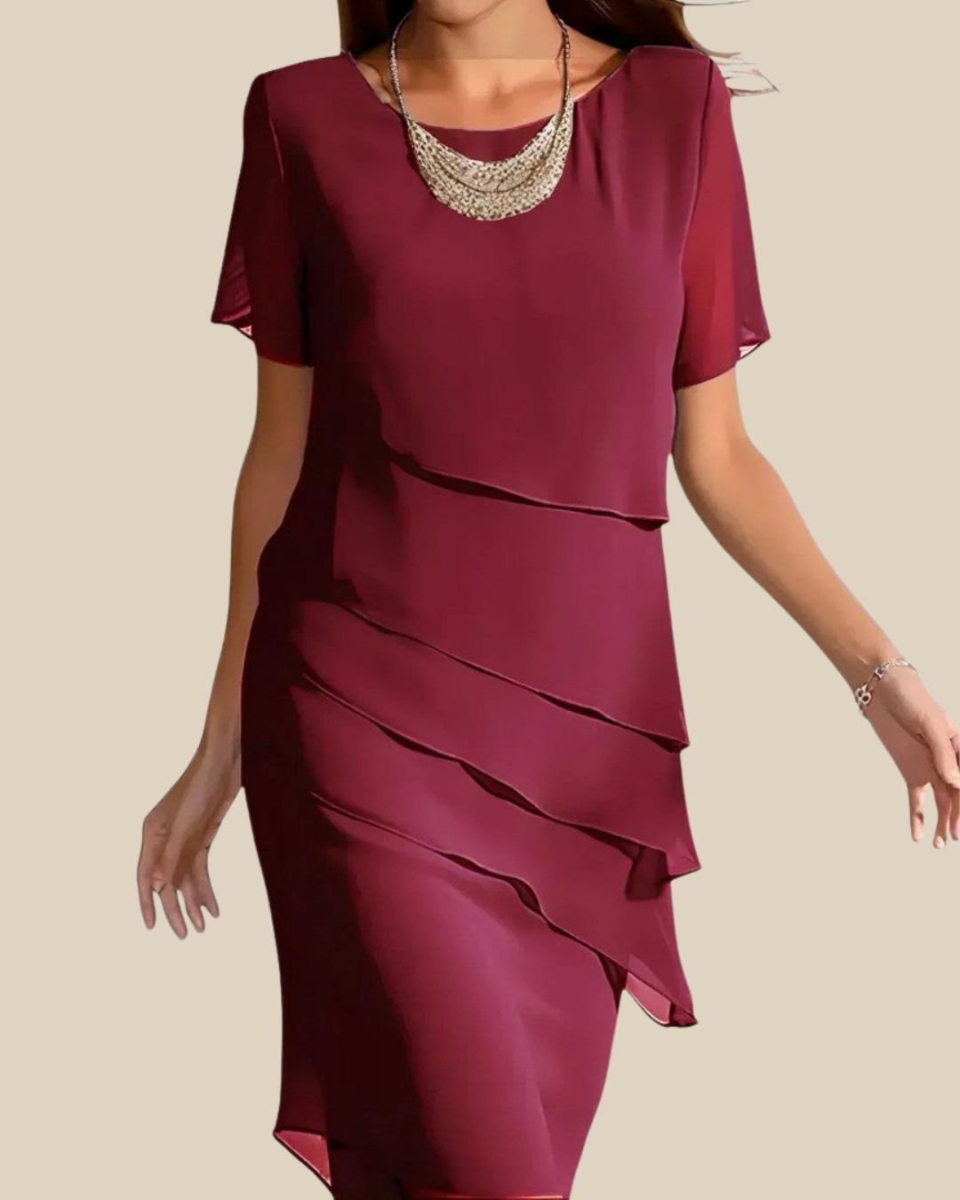 Cleo | Lagen-Midikleid