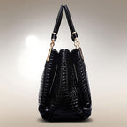 Lusso Milano - Krokodiltaschen Schultertasche