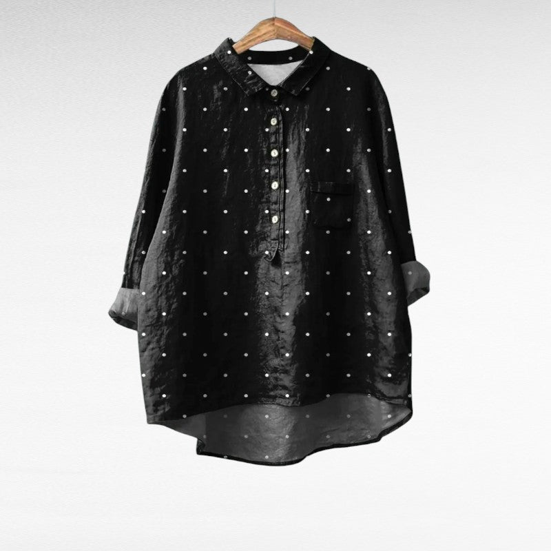 Leona | Bluse mit Künstlerprint