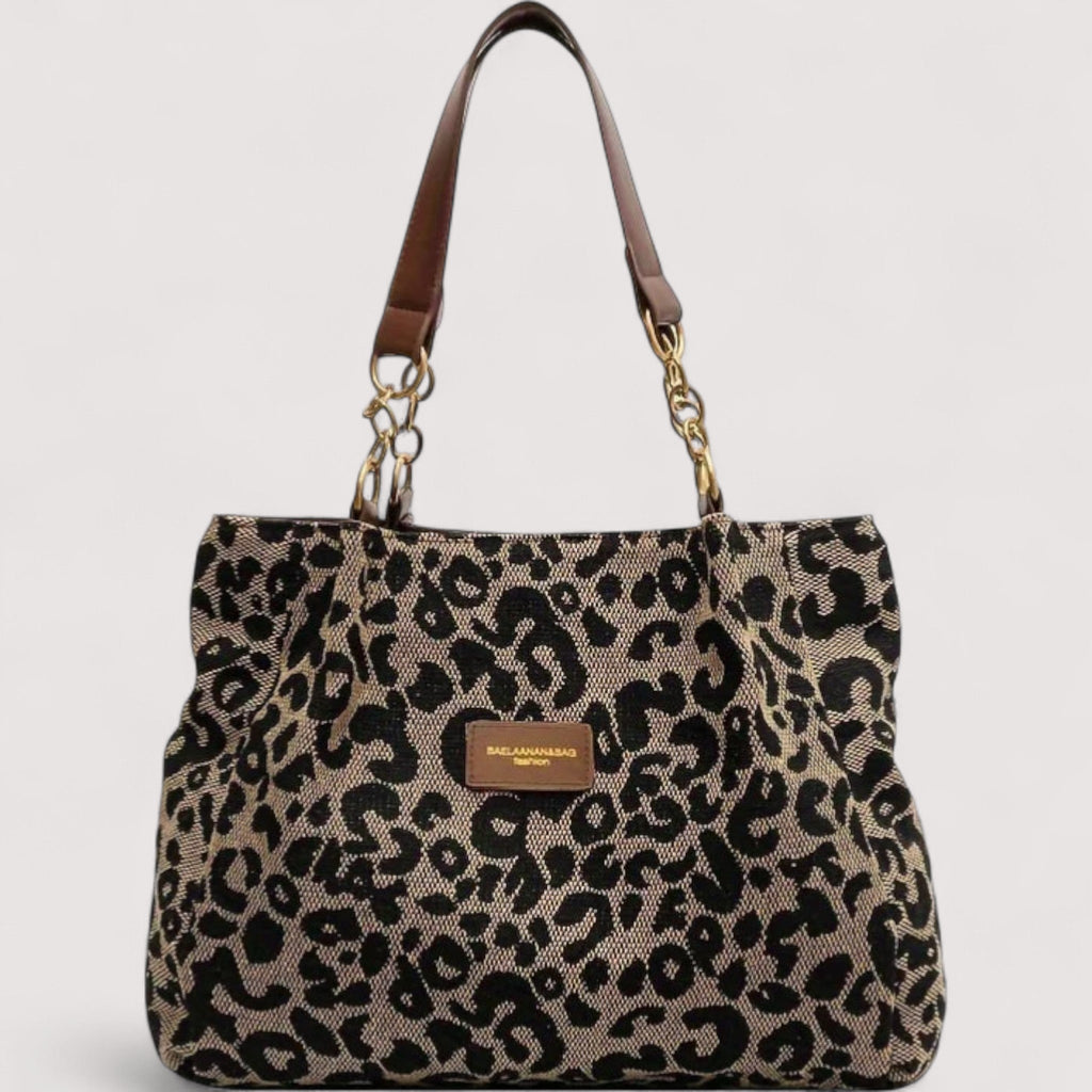 Lévrier – Leopard Canvas Einkaufstasche