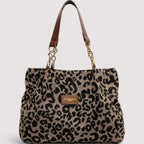 Lévrier – Leopard Canvas Einkaufstasche
