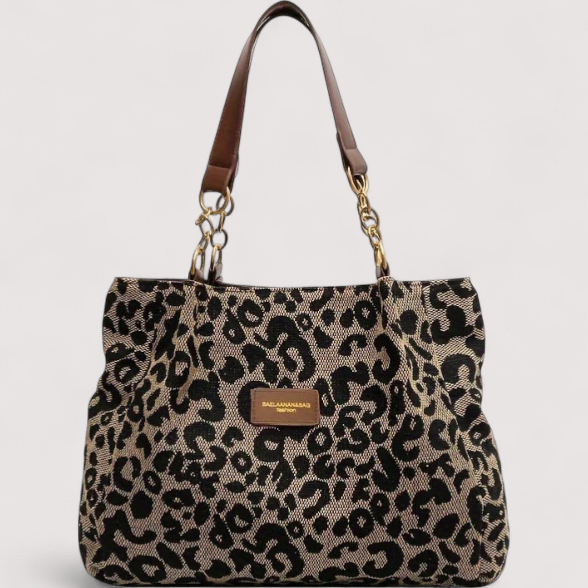 Lévrier – Leopard Canvas Einkaufstasche