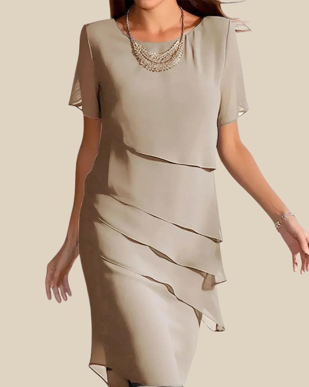 Cleo | Lagen-Midikleid