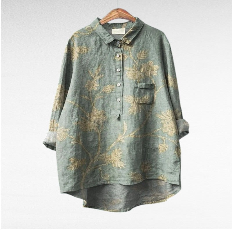 Veda | Bluse mit Künstlerprint