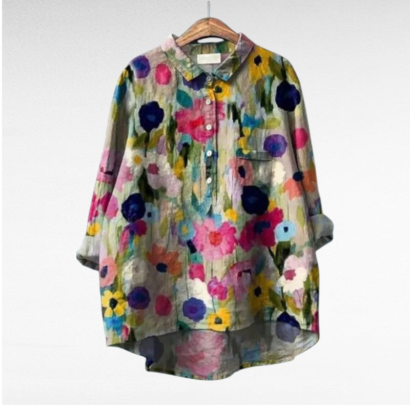 Veda | Bluse mit Künstlerprint
