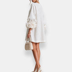 Marcelle | 3D-Blumenmuster-Kleid
