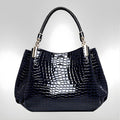 Lusso Milano - Krokodiltaschen Schultertasche