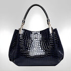Lusso Milano - Krokodiltaschen Schultertasche