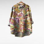 Devon | Bluse mit Künstlerprint