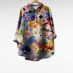 Romina | Bluse mit Künstlerprint