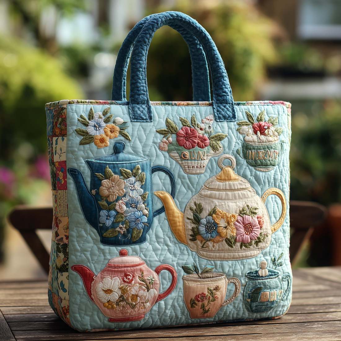 Yolène -  Sac Artistique Avec Motif Floral 3D