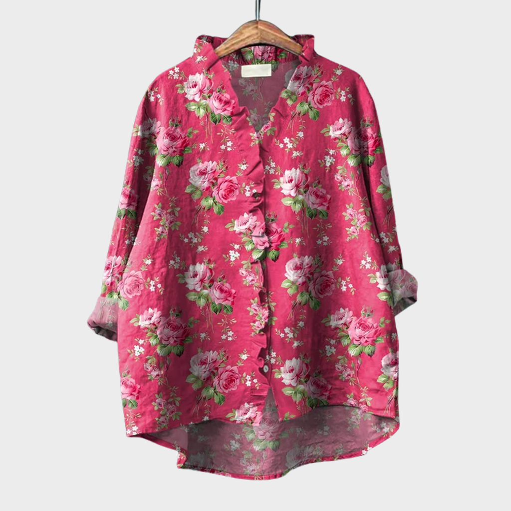 Cadence | Bluse mit Künstlerprint