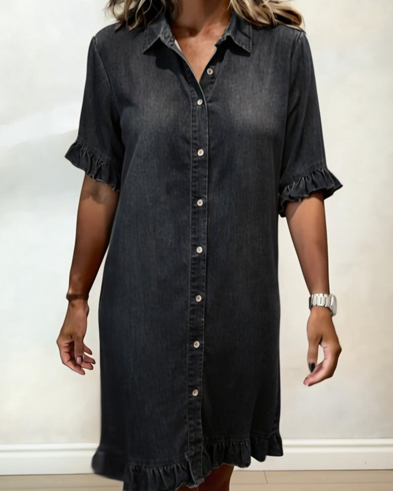 Lexie | Lässiges Kleid in Denimoptik